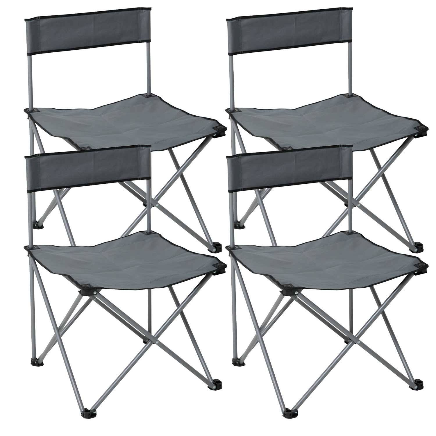 Pack 4 Sillas Plegables de Camping 49x49x72,5cm 7house Mesas y Sillas Plegables 1